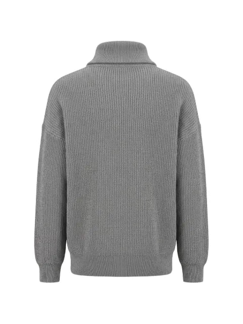 Diana Studio half-zip ribbed-knit sweater
