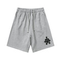 Chrome Hearts Cemetery Leather Cross Patch Paper Jam Shorts