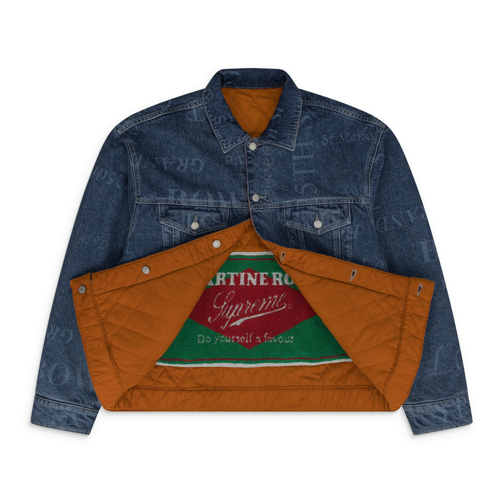 x Martine Rose Washed Blue Reversible Trucker Jacket