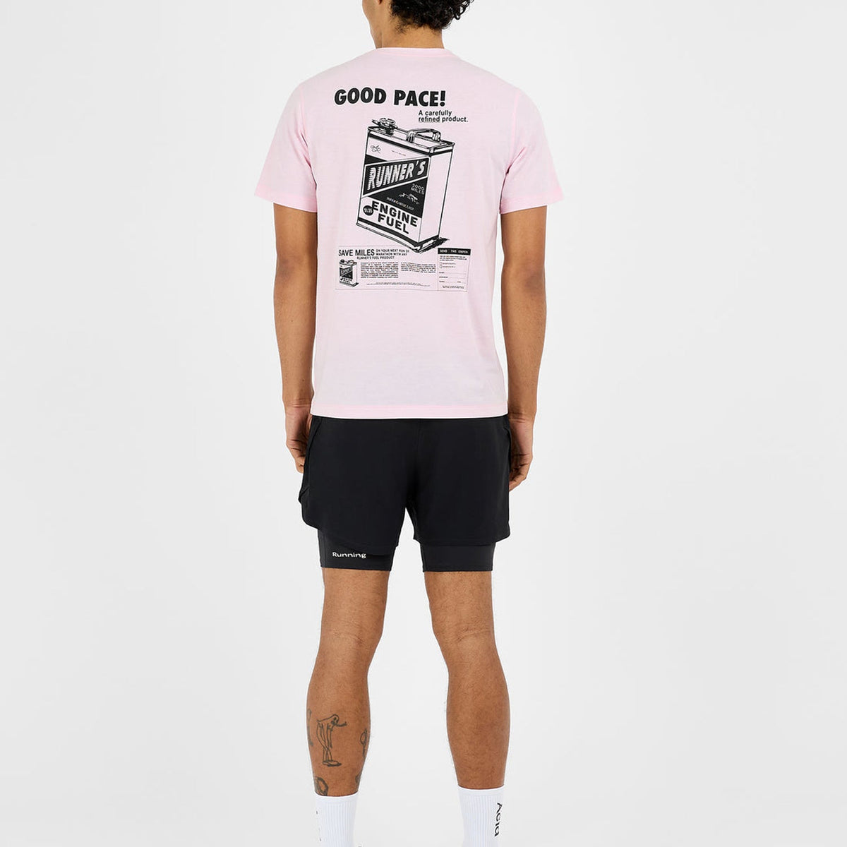 Acid Running Good Pace T-Shirt: Iced Pink