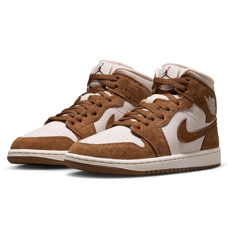 Women's Jordan 1 Mid LT British Tan/Chalk (BQ6472 203)