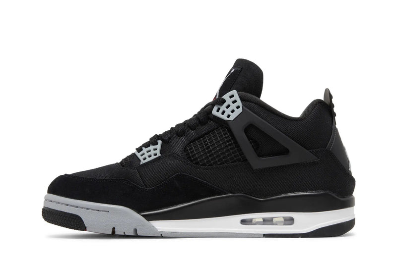 Air Jordan 4 Retro SE 'Black Canvas' – All-Black Canvas & Leather AJ4 with Artist-Grade Texture & Stealthy Authority
