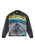 Godspeed Long Lonely Road Thermal Long Sleeve Grey Wash