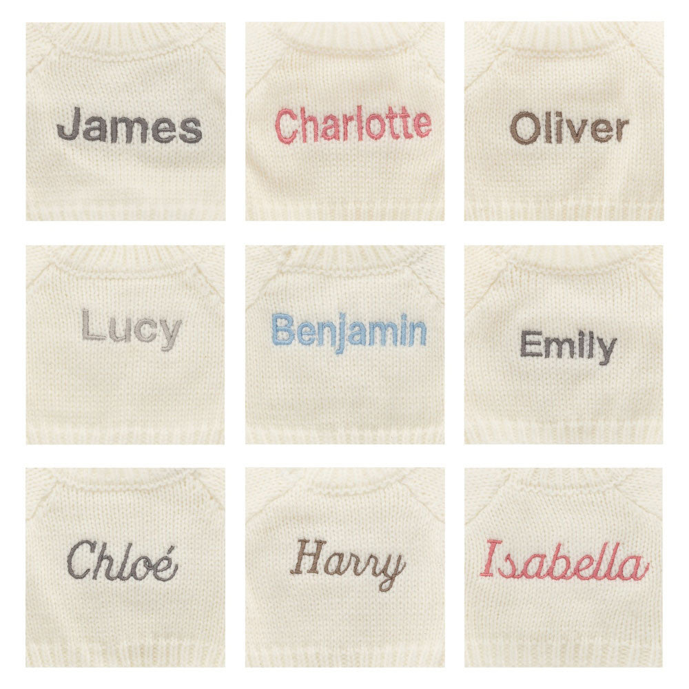 Bashful Black & Cream Puppy with Personalized Cream Jumper