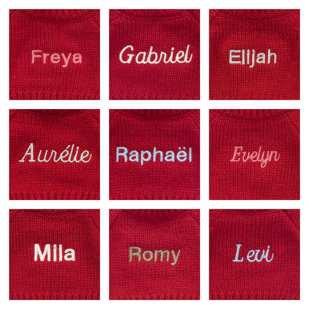 Bashful Giraffe with Personalized Red Jumper