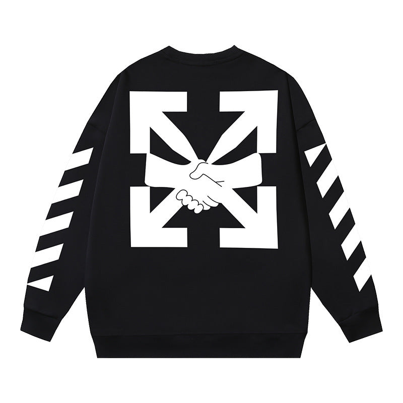 Off-White Multi Graphic Arrow Logo Unisex Crew Neck Sweatshirt