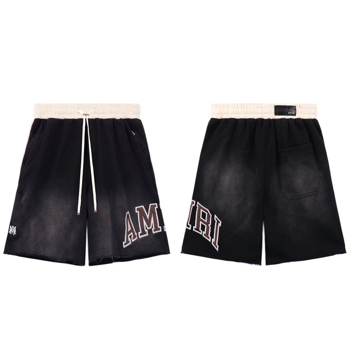 Amiri Gradient Letter Patch Relaxed-Fit Shorts Unisex