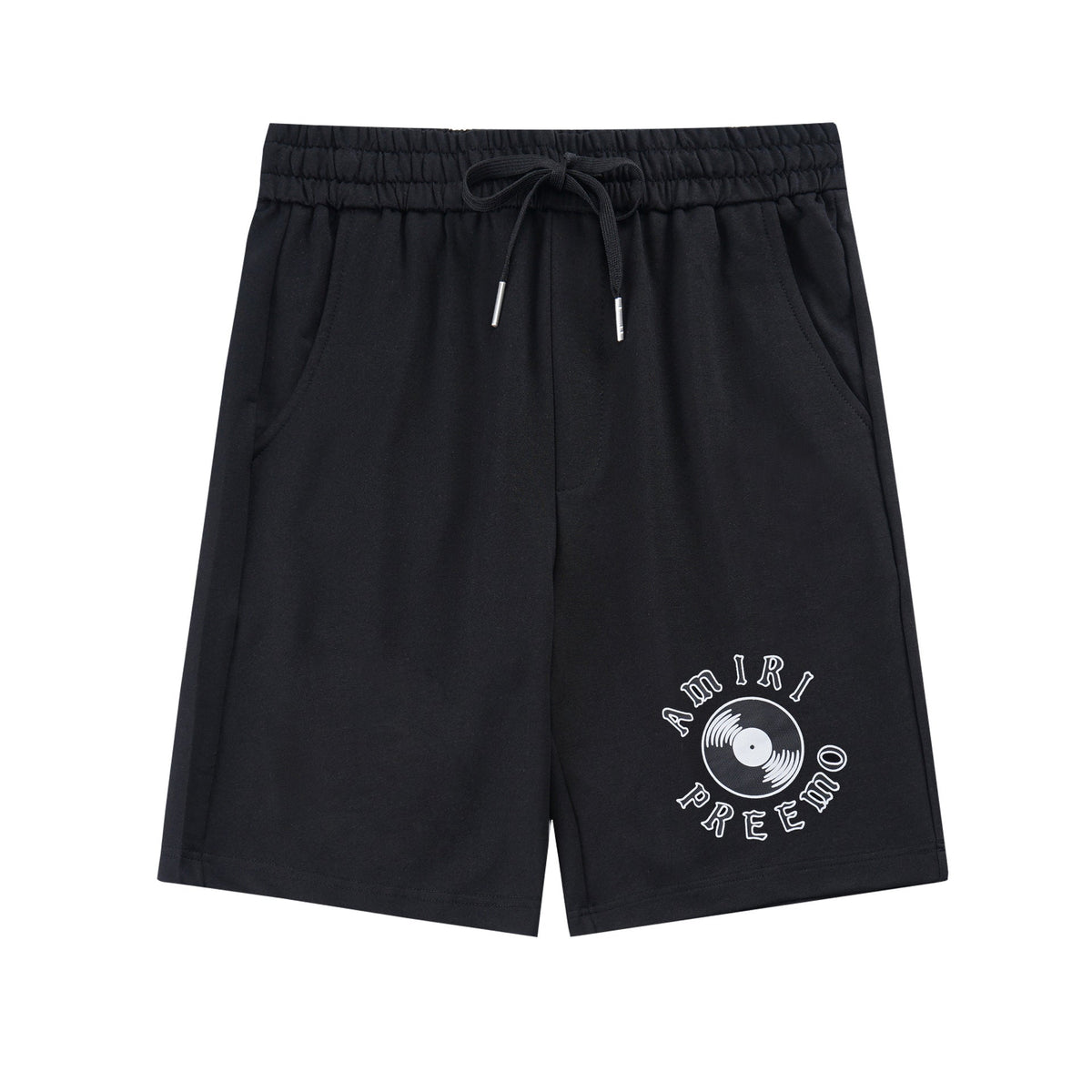 Amiri Paisley Leopard Letter Drawstring Sweat Shorts Streetwear