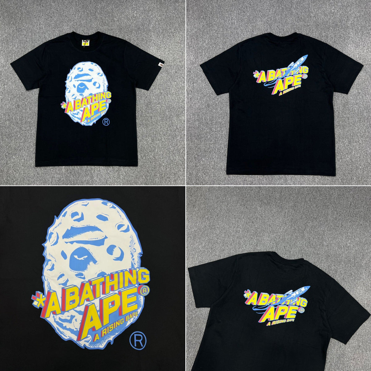Bape Ape Head Camo Graphic Oversized Short Sleeve Tee Multi‑Style