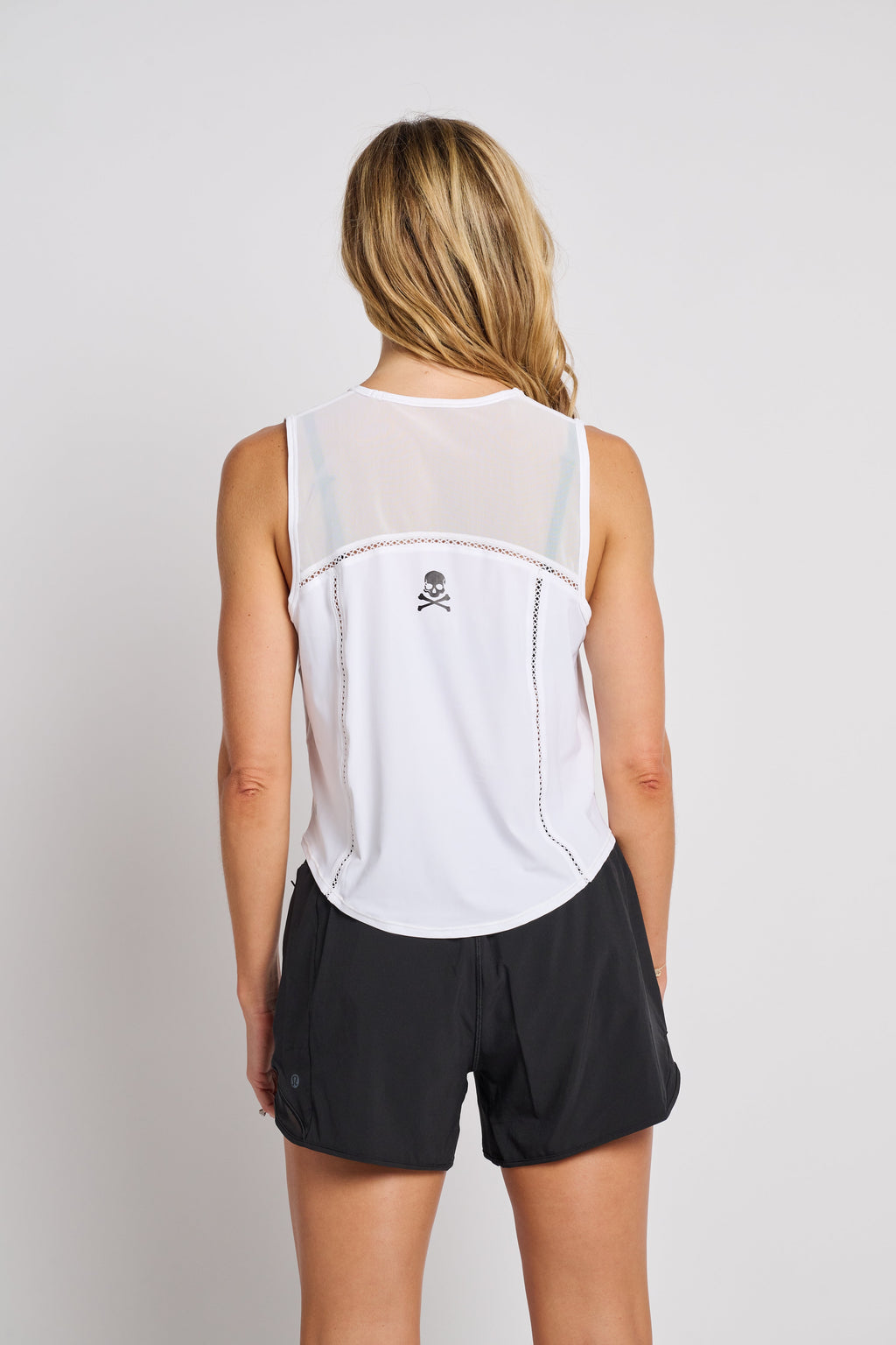 Sculpt Cropped Tank Lace Trim