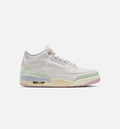 Air Jordan 3 Retro Sail And Jade Aura Men's Lifestyle Shoe - Sail/Jade Aura/Aura/Iced Carmine