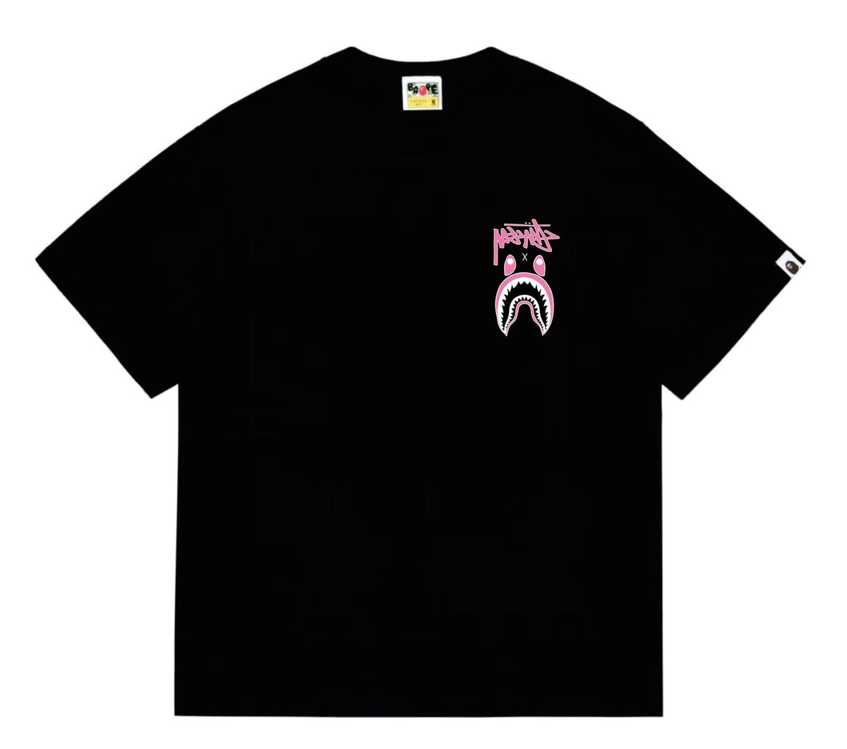 BAPE Contrast Shark Wordmark Graphic T-Shirt