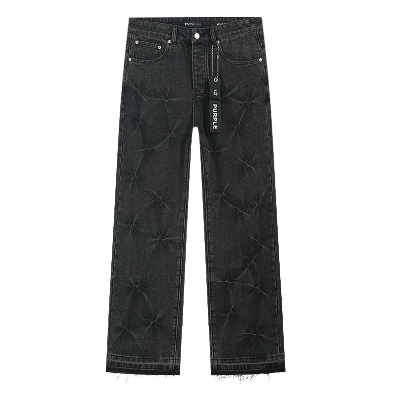 Purple Brand Black Starburst Wash Jeans