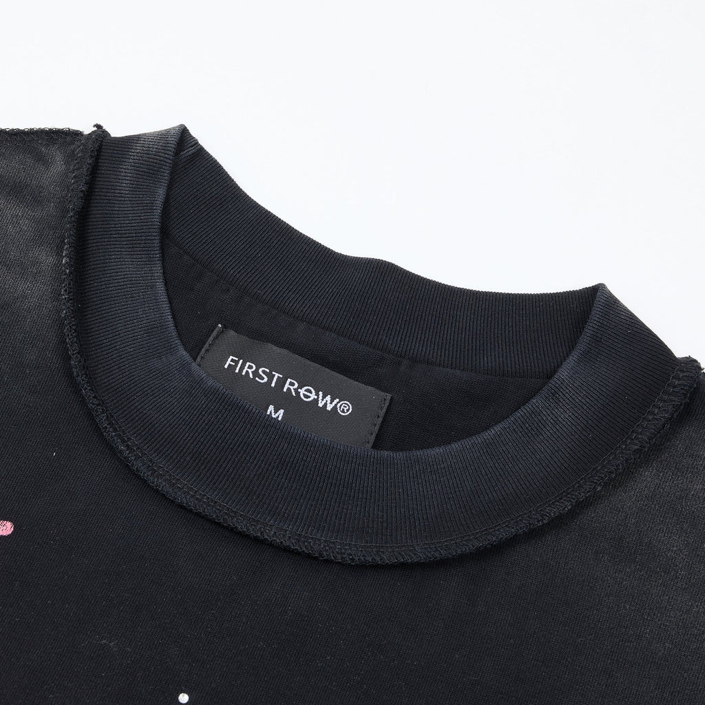 FIRST ROW Rising From Ruins Rhinestone Graphic T-Shirt