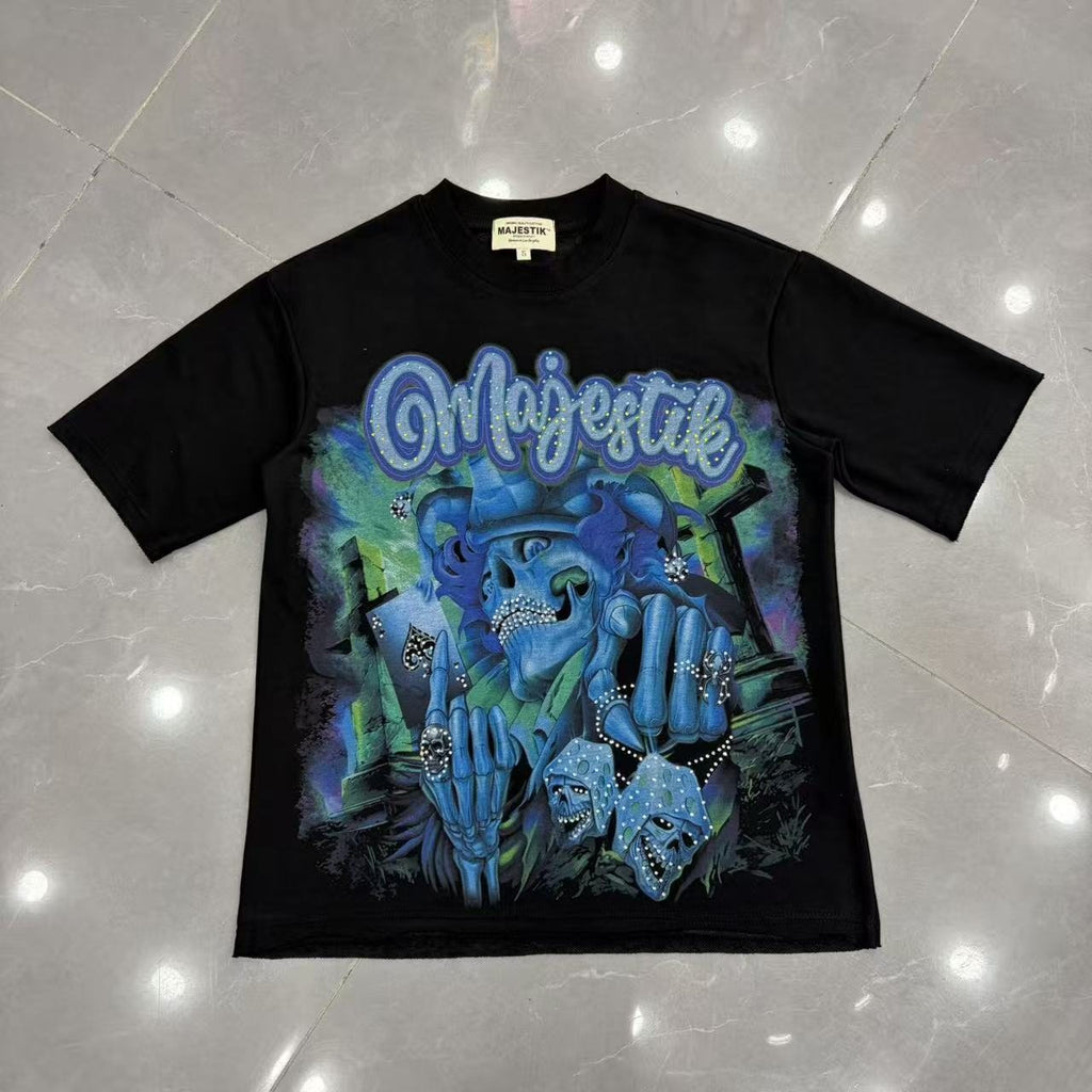 MAJESTIK Front & Back Graphic T-Shirt