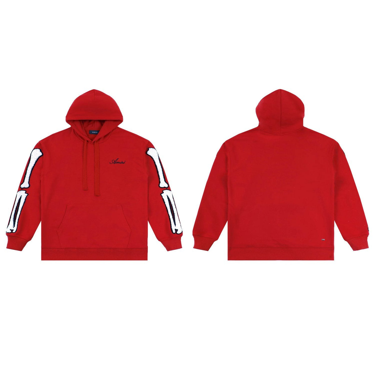 AMIRI Collegiate Bone Sleeve Graphic Hoodie