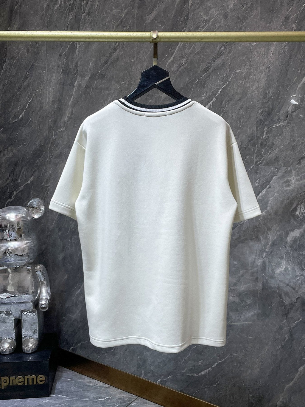 Chrome Hearts Off White Contrast Stitch T-Shirt