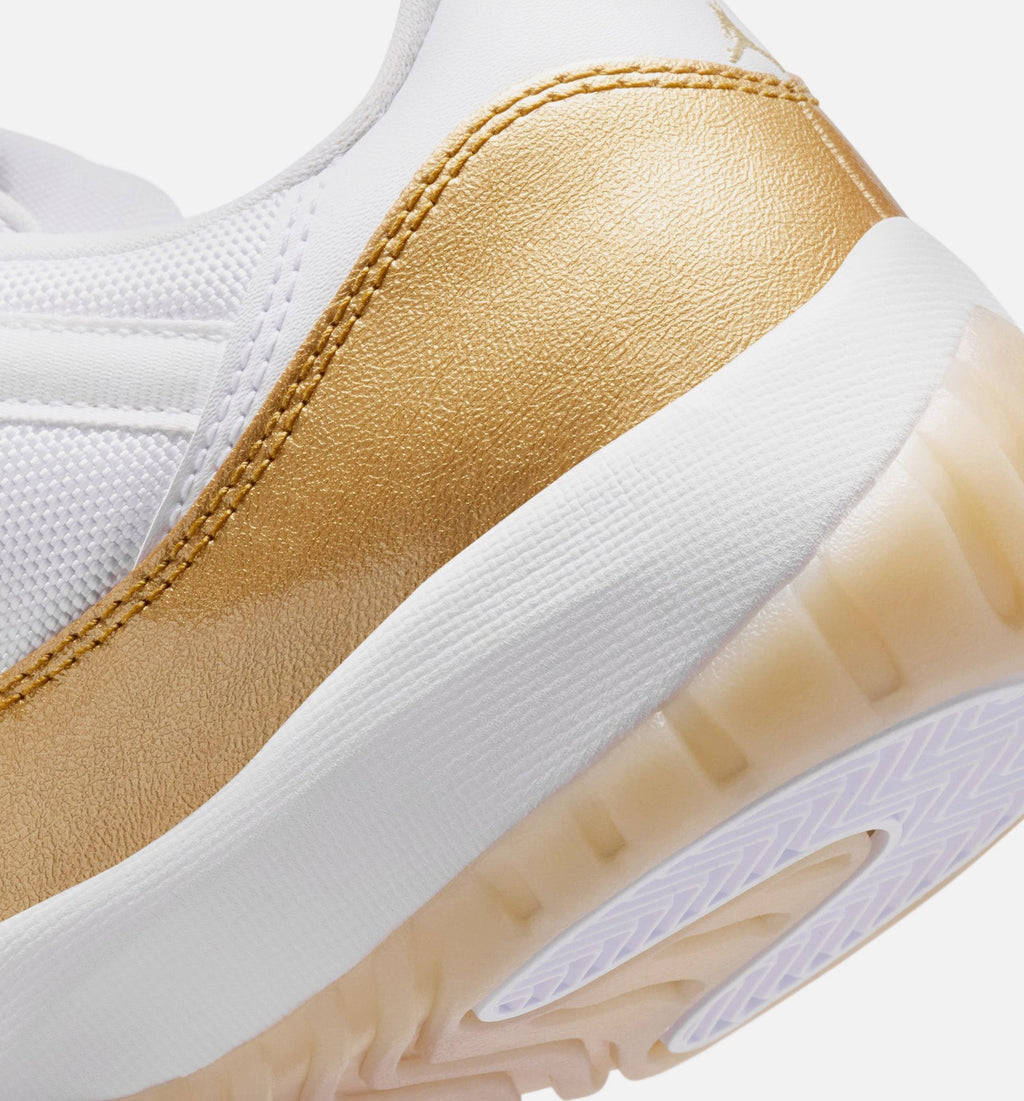 Air Jordan 11 Retro Low Mother's Day – Women's Lifestyle Shoe in White/Metallic Gold/Team Gold