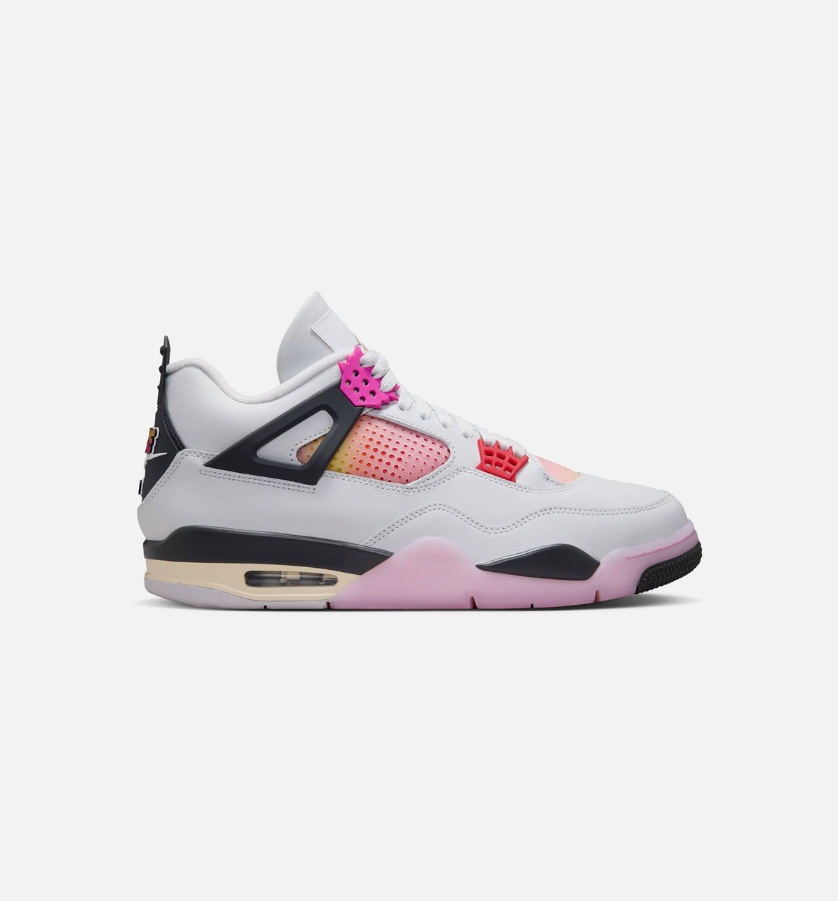 Air Jordan 4 Retro Comic | Men's Lifestyle Shoe | Sail/Fierce Pink/Smoke Grey