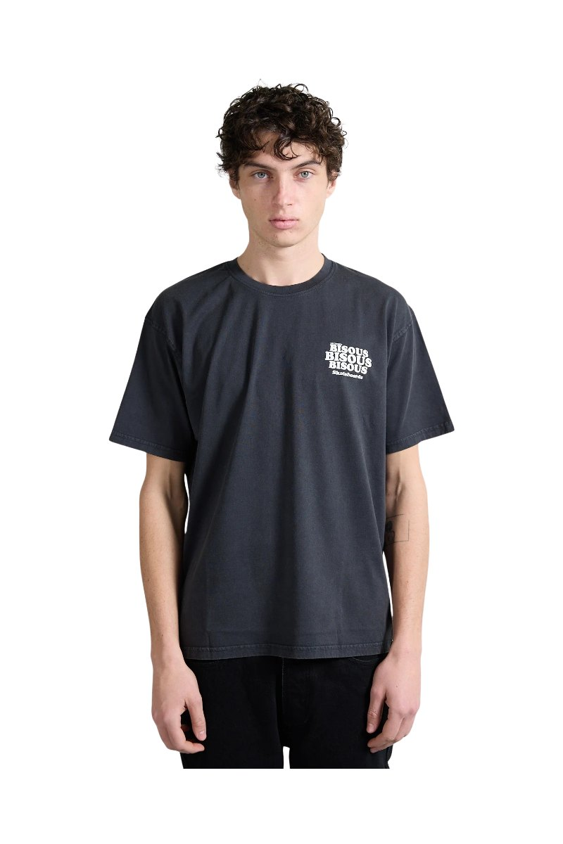 BISOUS SKATEBOARDS GREASE T-SHIRT Anthracite