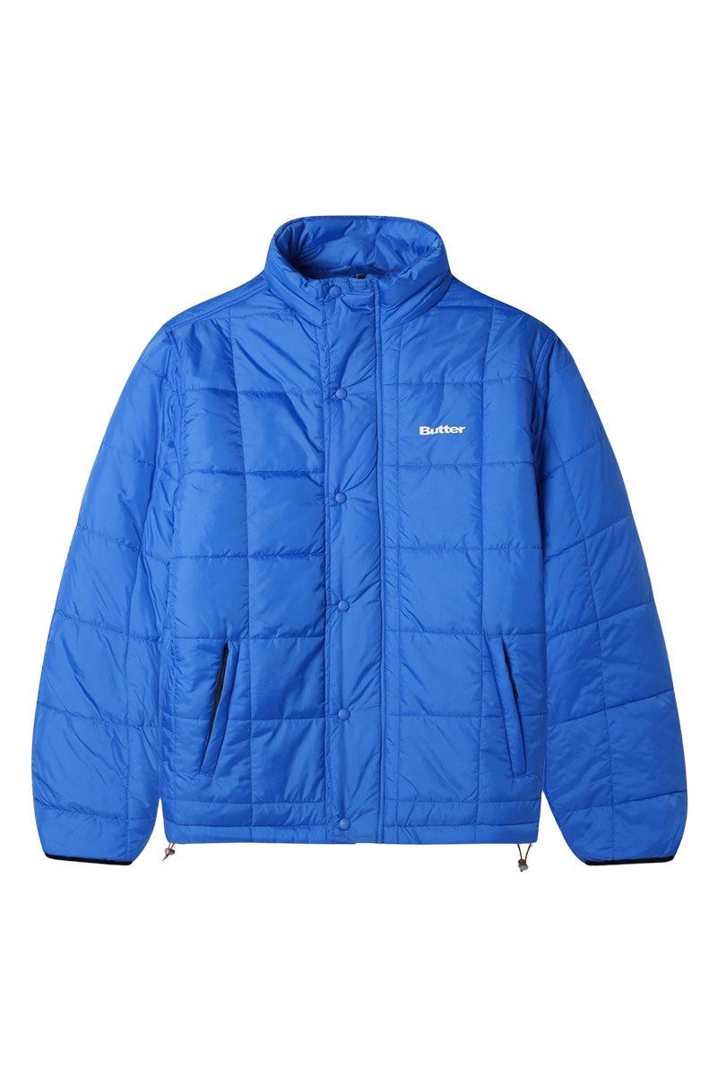 BUTTER GRID PUFFER JACKET Royal Blue