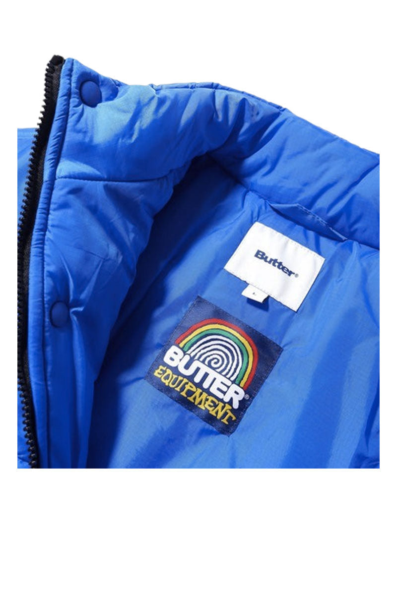BUTTER GRID PUFFER JACKET Royal Blue