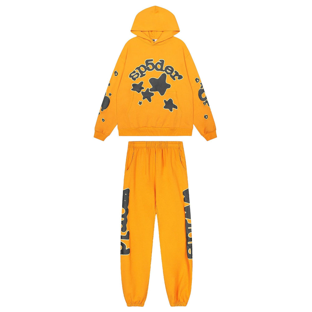 Sp5der Star Graphic Hoodie & Jogger Matching Set
