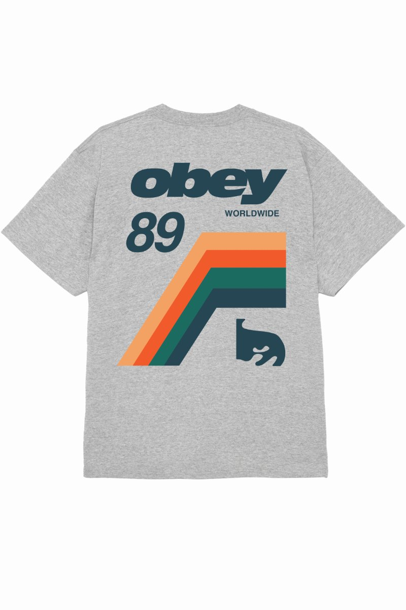 OBEY VHS T-SHIRT Heather Grey