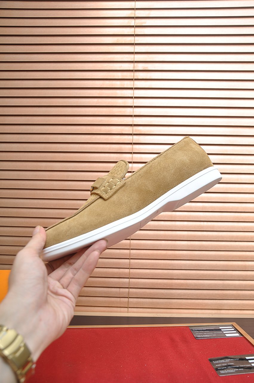 Louis Vuitton Tan Buckle Loafers