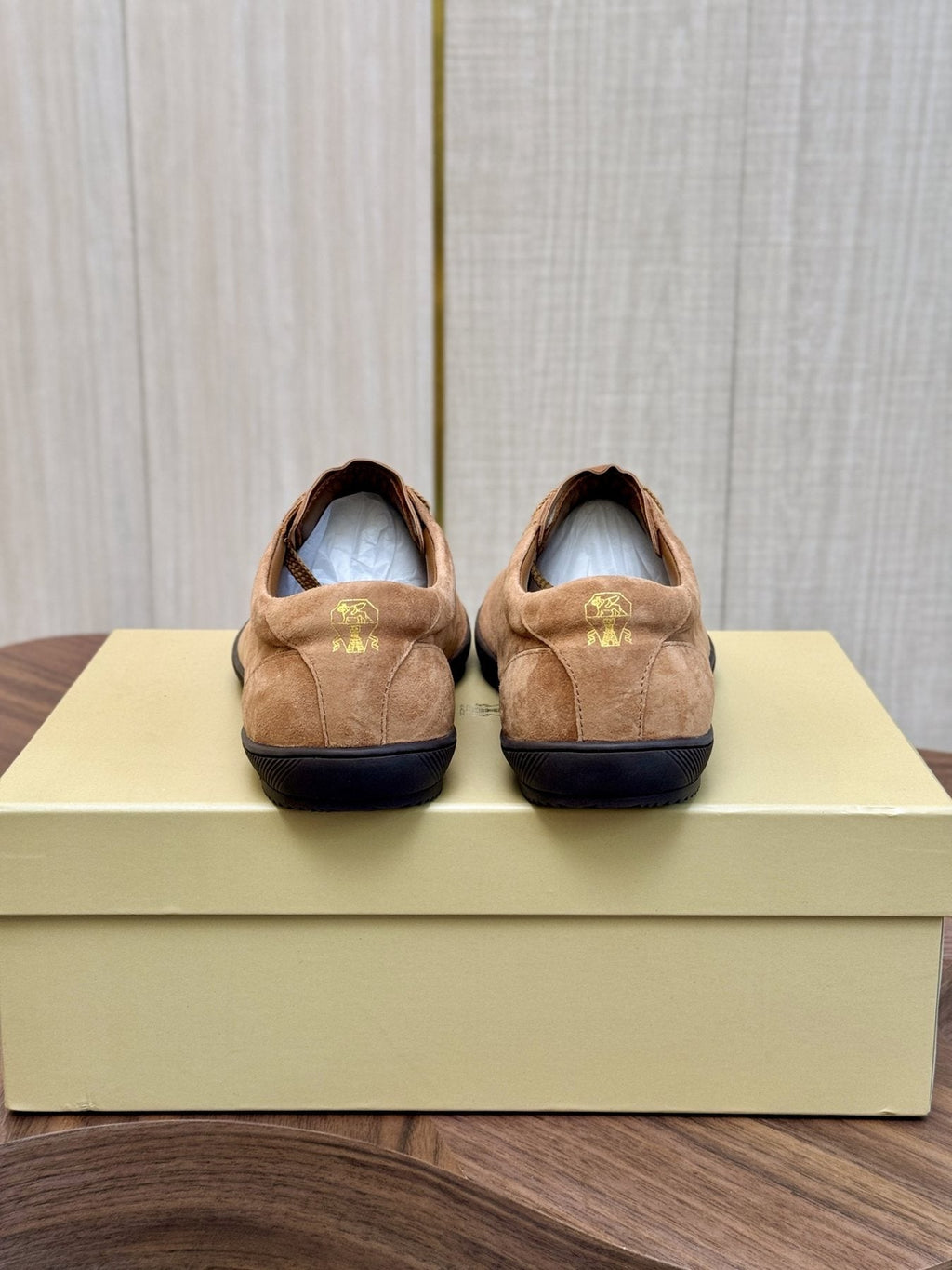 Brunello Cucinelli Tan Low-Top Sneakers