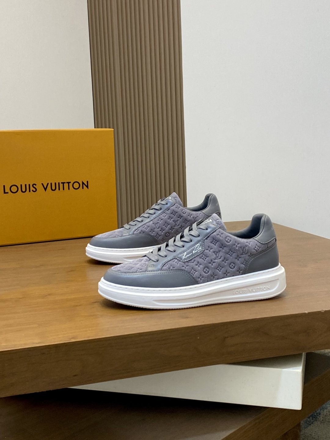 Louis Vuitton Monogram Low-Top Sneakers - Tonal Monogram-Patterned Upper