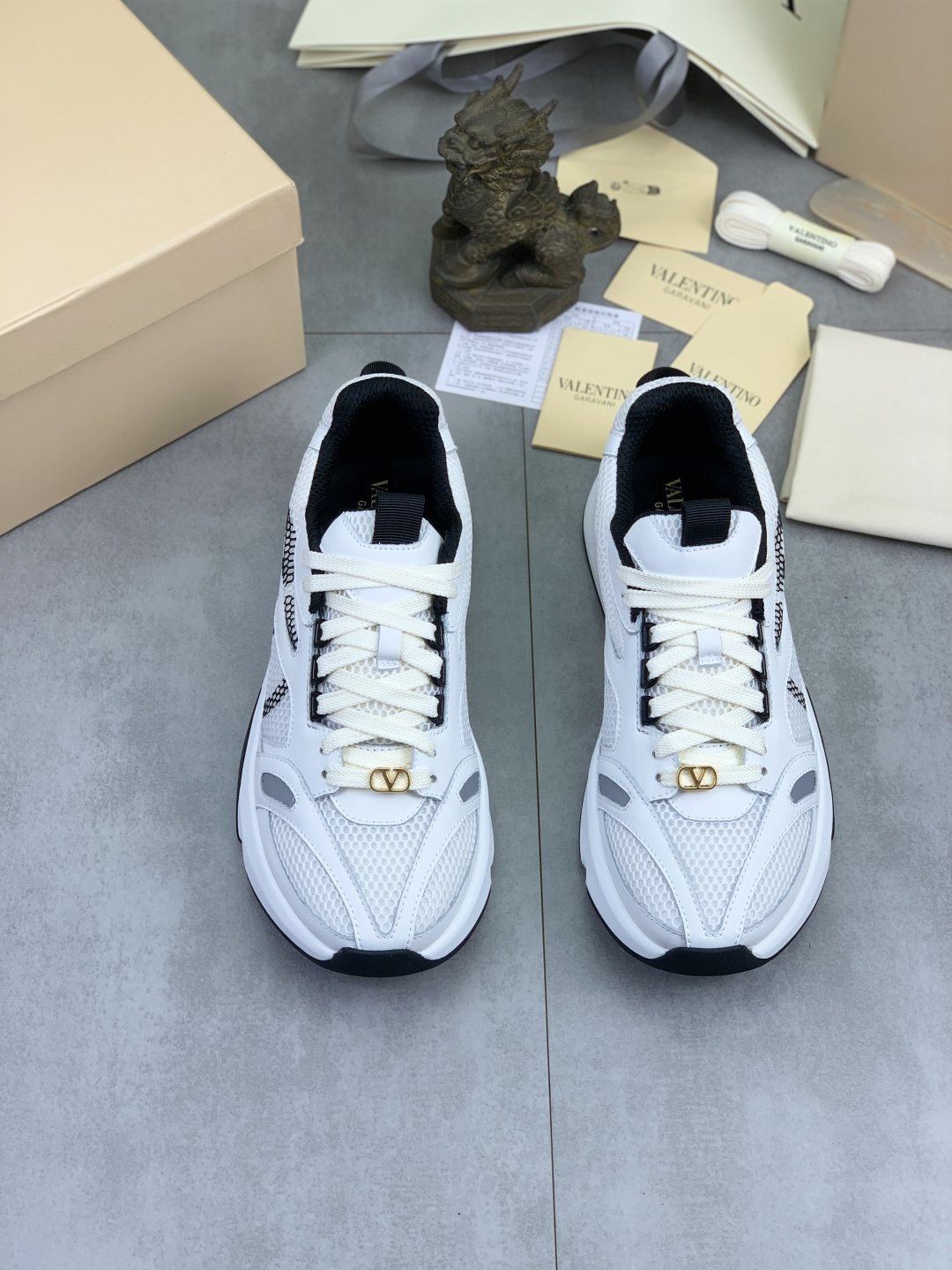 Valentino Mesh Panel Sneakers