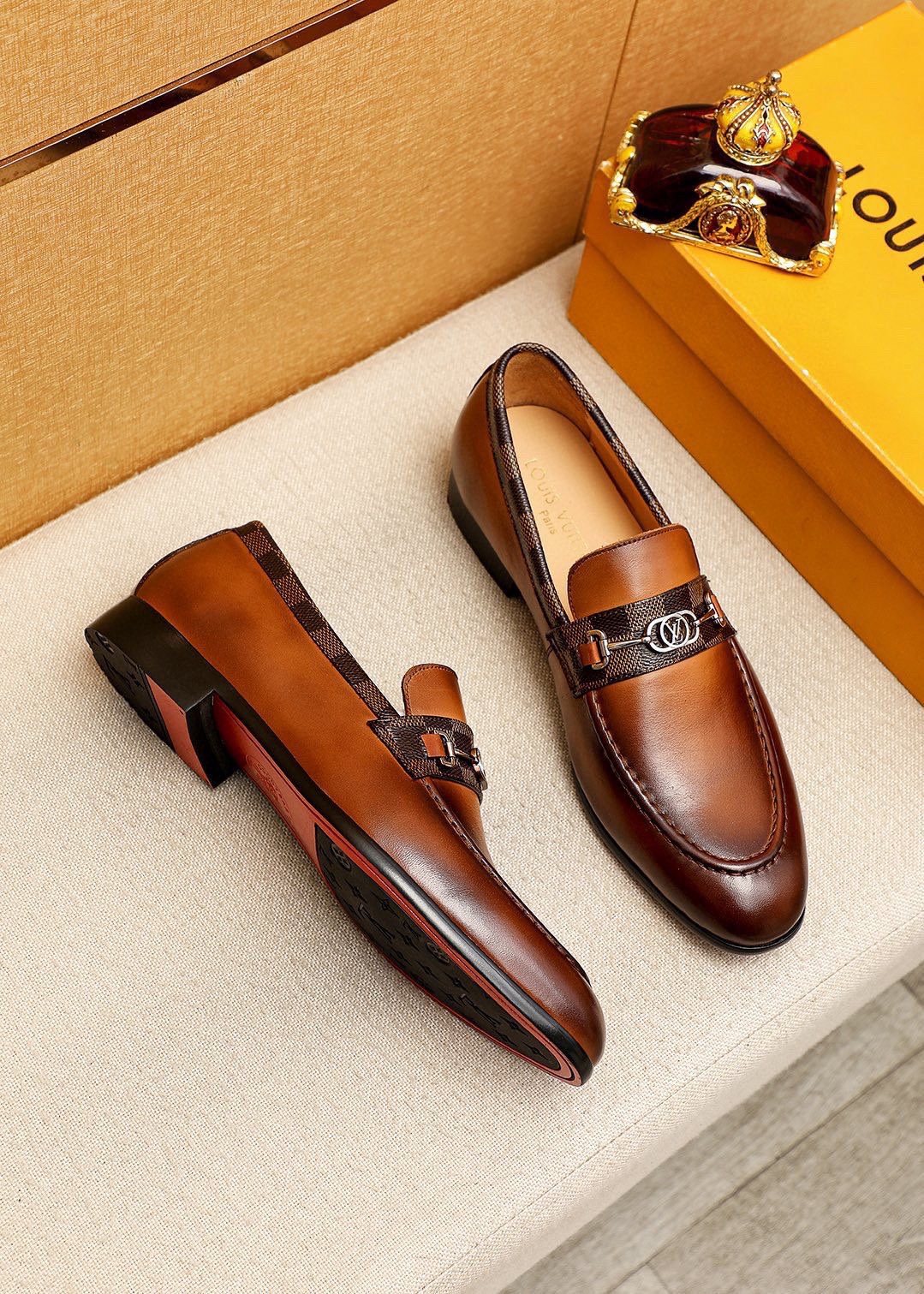 Louis Vuitton Metal Buckle Loafers