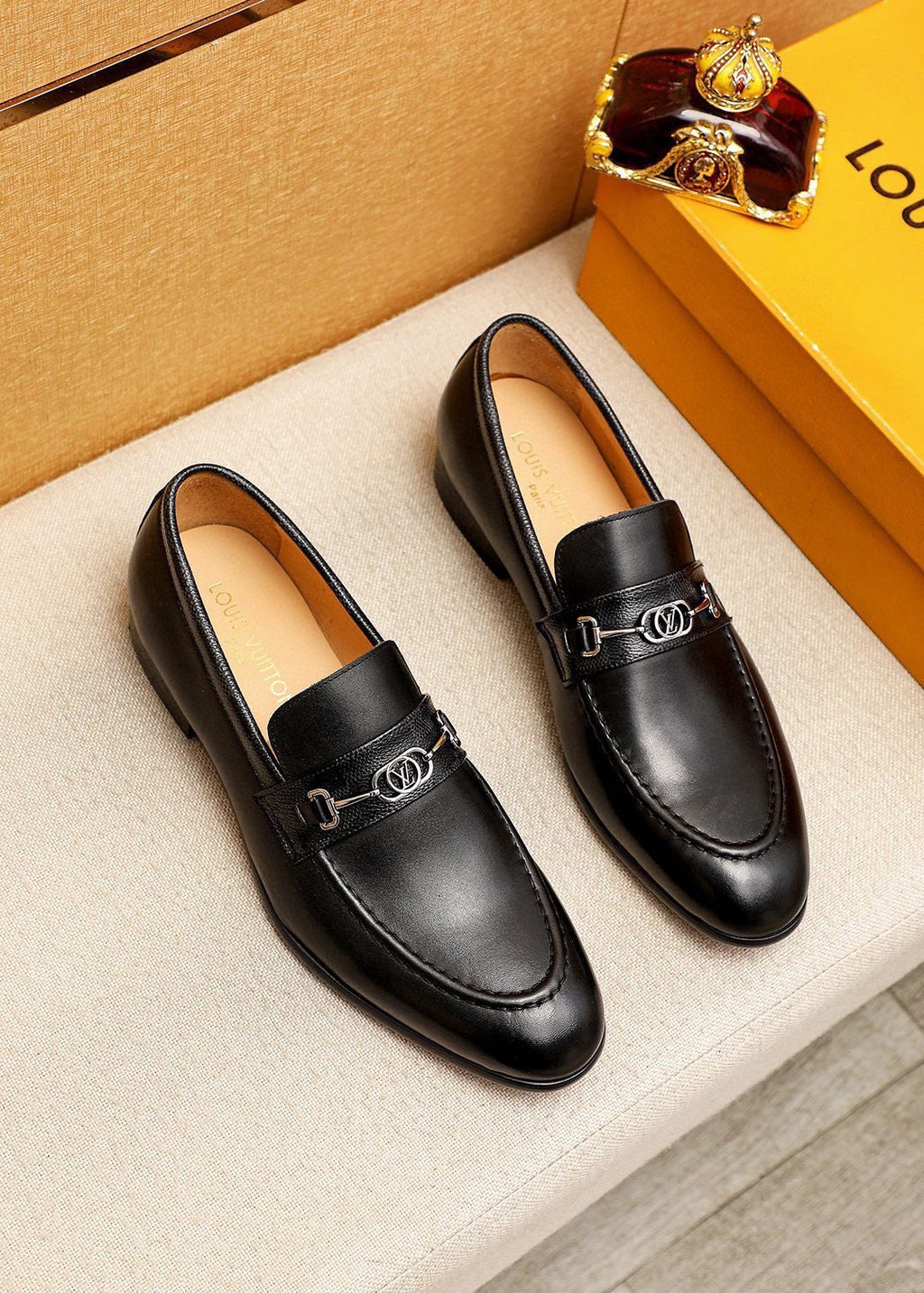 Louis Vuitton Metal Buckle Loafers