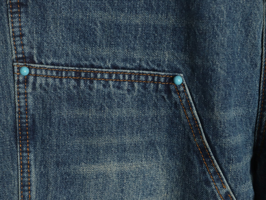 Louis Vuitton Back-Pocket Emblem Jeans - Blue